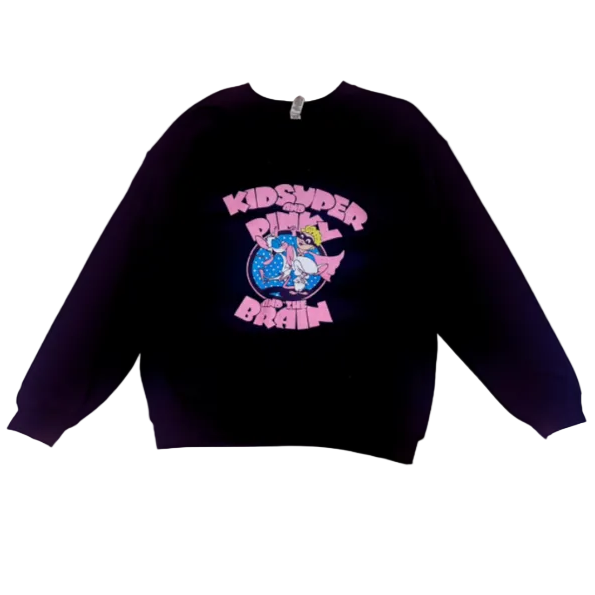 [BLACK] Pinky and the Brain x Kidsuper Crew Neck Sweater