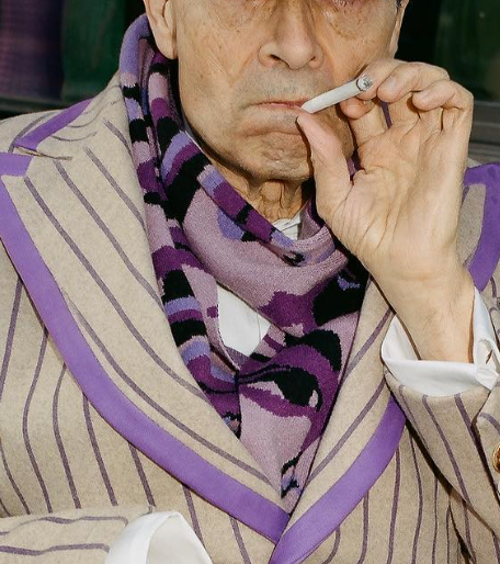 [PURPLE] FACES SCARF