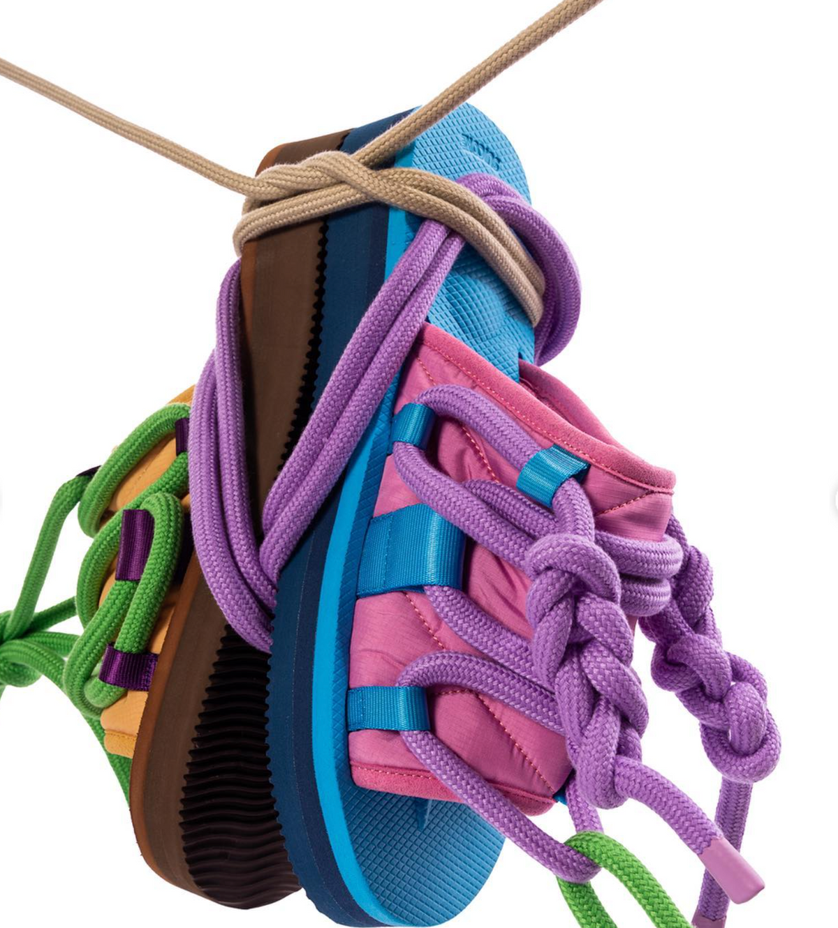 [TAN] SUICOKE X KIDSUPER LACE STRINGS
