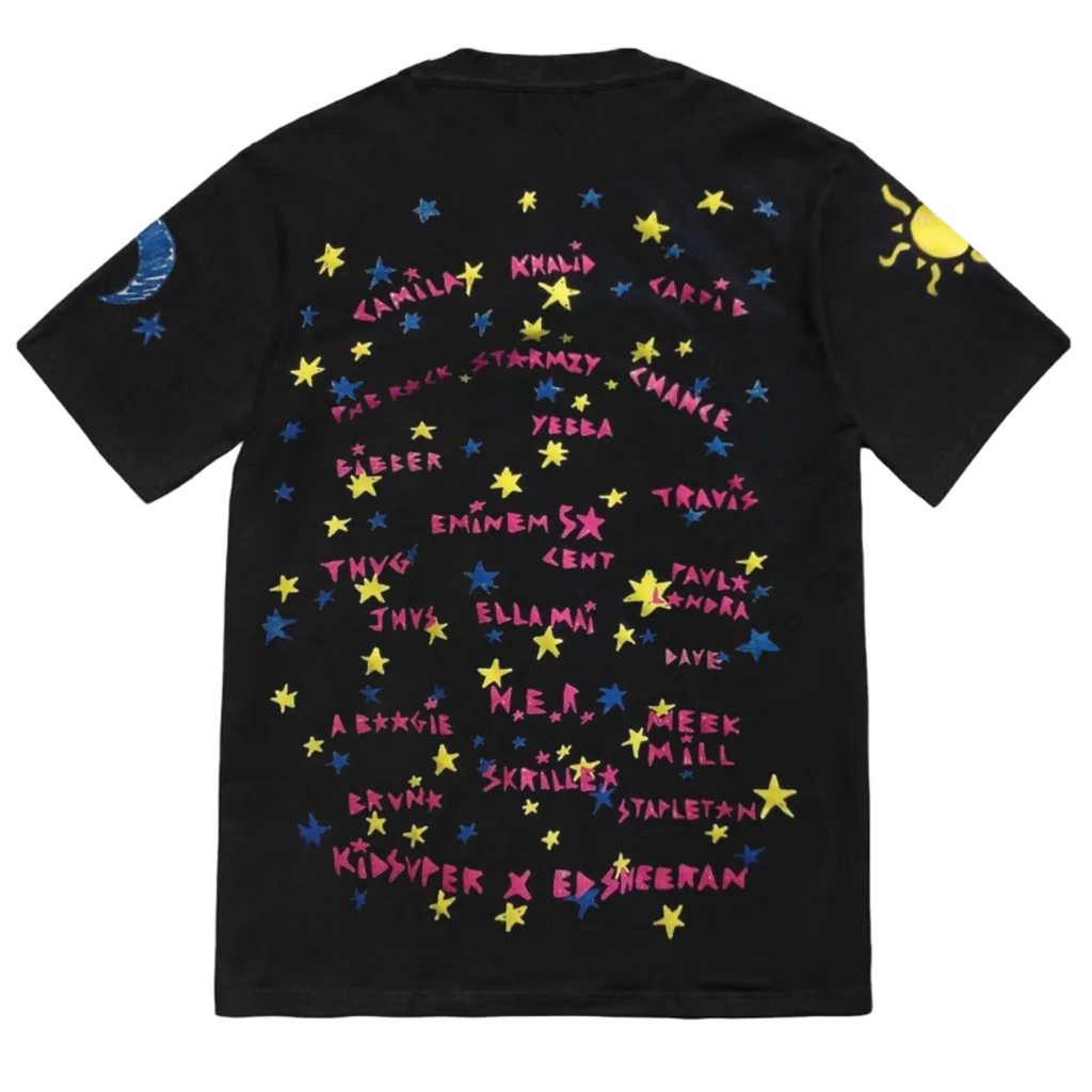 [BLACK] ED SHEERAN X KIDSUPER NO 6 TOUR STARS TEE