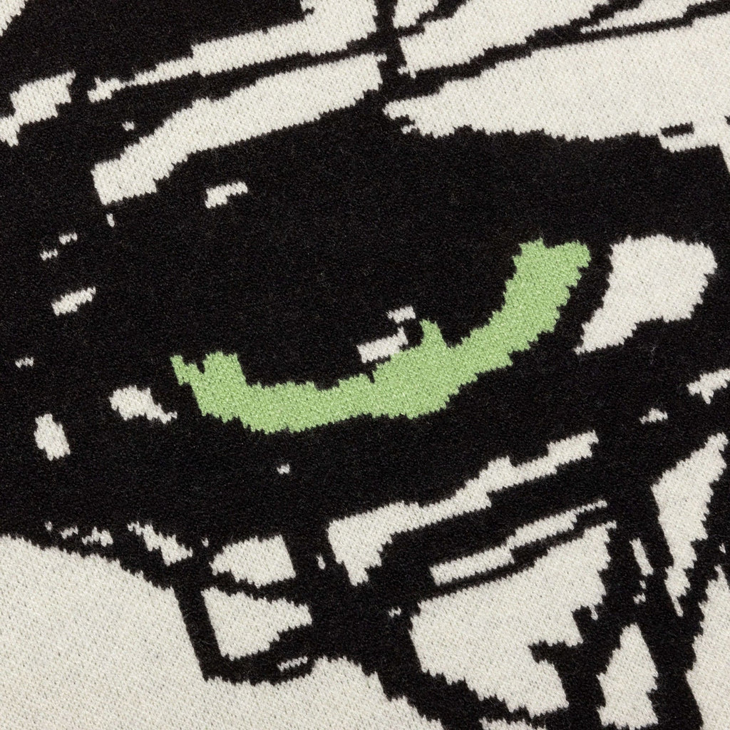 [WHITE] SCRIBBLE WOMEN SWEATER