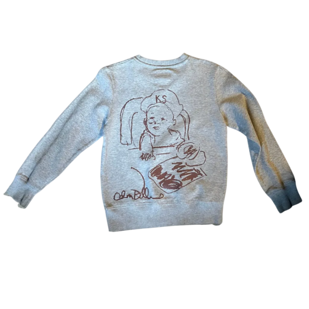 [GREY] LEVI'S X KIDSUPER CREW NECK SWEATER