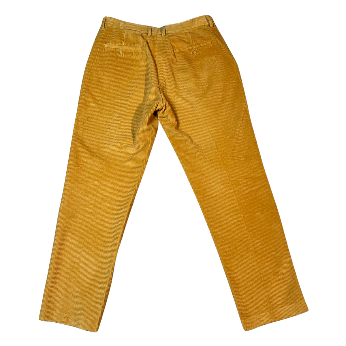 [Yellow] Corduroy Faces Graphic Print Suit Bottom