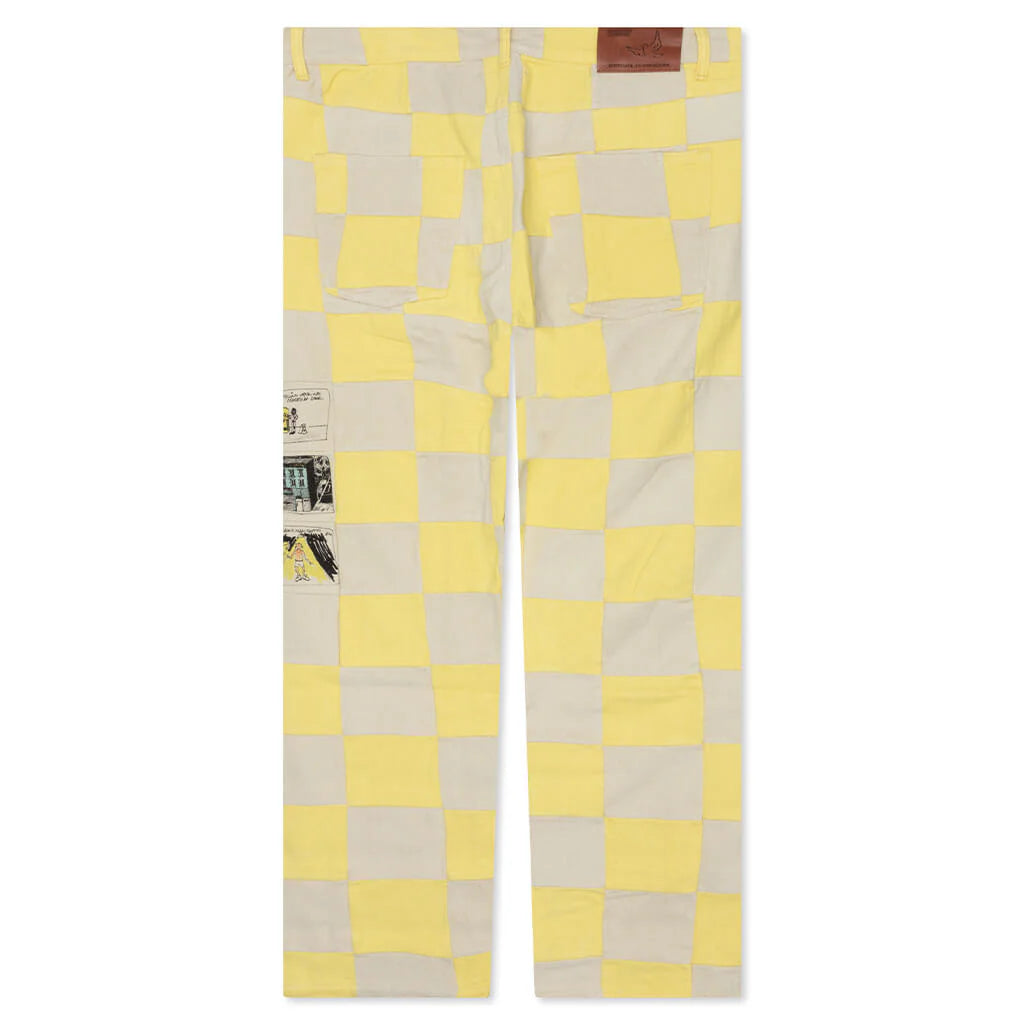 [Yellow] Checkered Pant