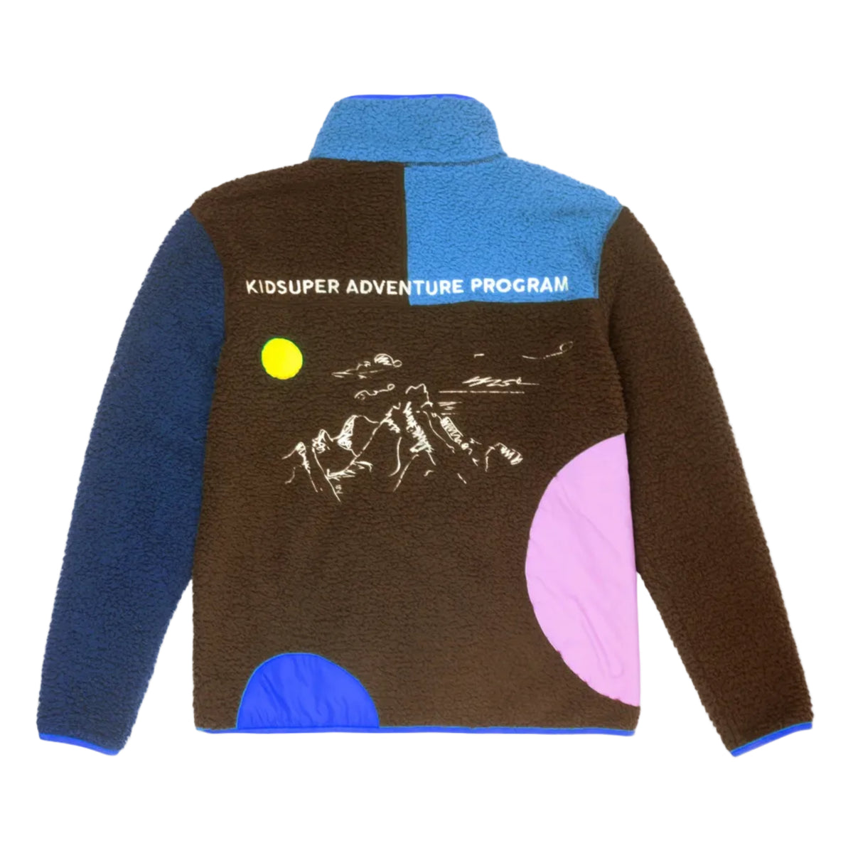 [Multicolor-Pink-Blue Dot] Adventure Program Zip Fleece