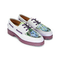 [Purple] Printed Lace Lug Loafer