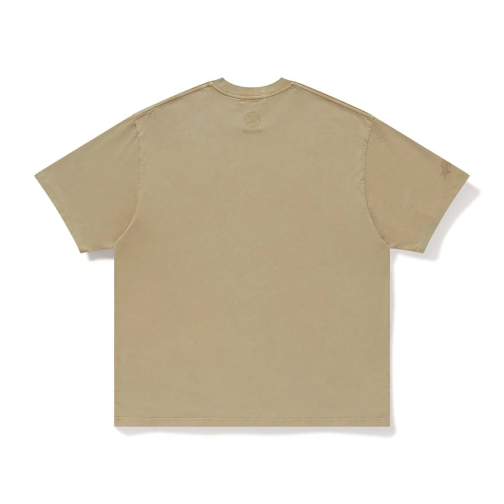 [BROWN] BAPE X KIDSUPER GARMENT DYE COLLEGE LOGO TEE