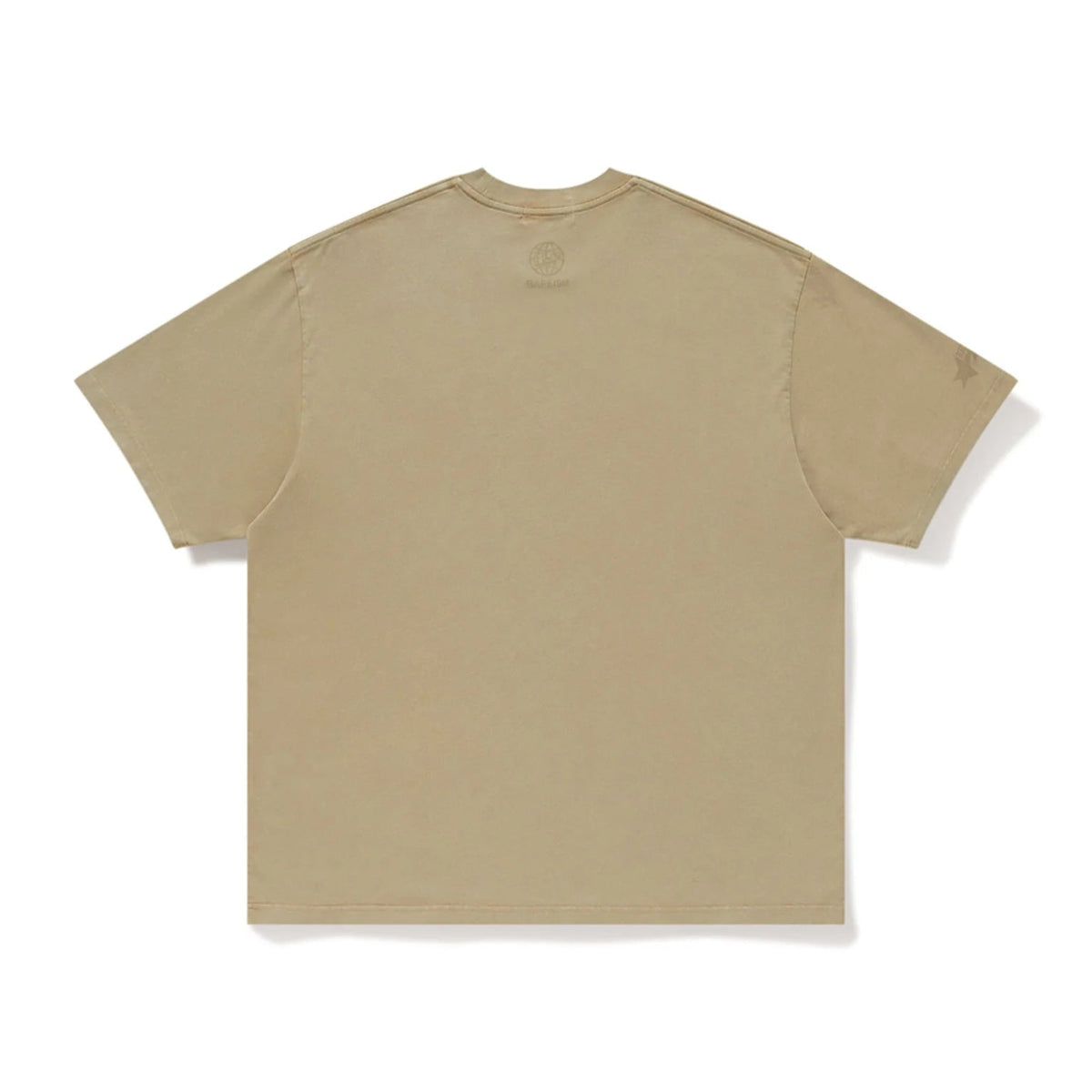 [BROWN] BAPE X KIDSUPER GARMENT DYE COLLEGE LOGO TEE