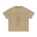 [BROWN] BAPE X KIDSUPER GARMENT DYE COLLEGE LOGO TEE