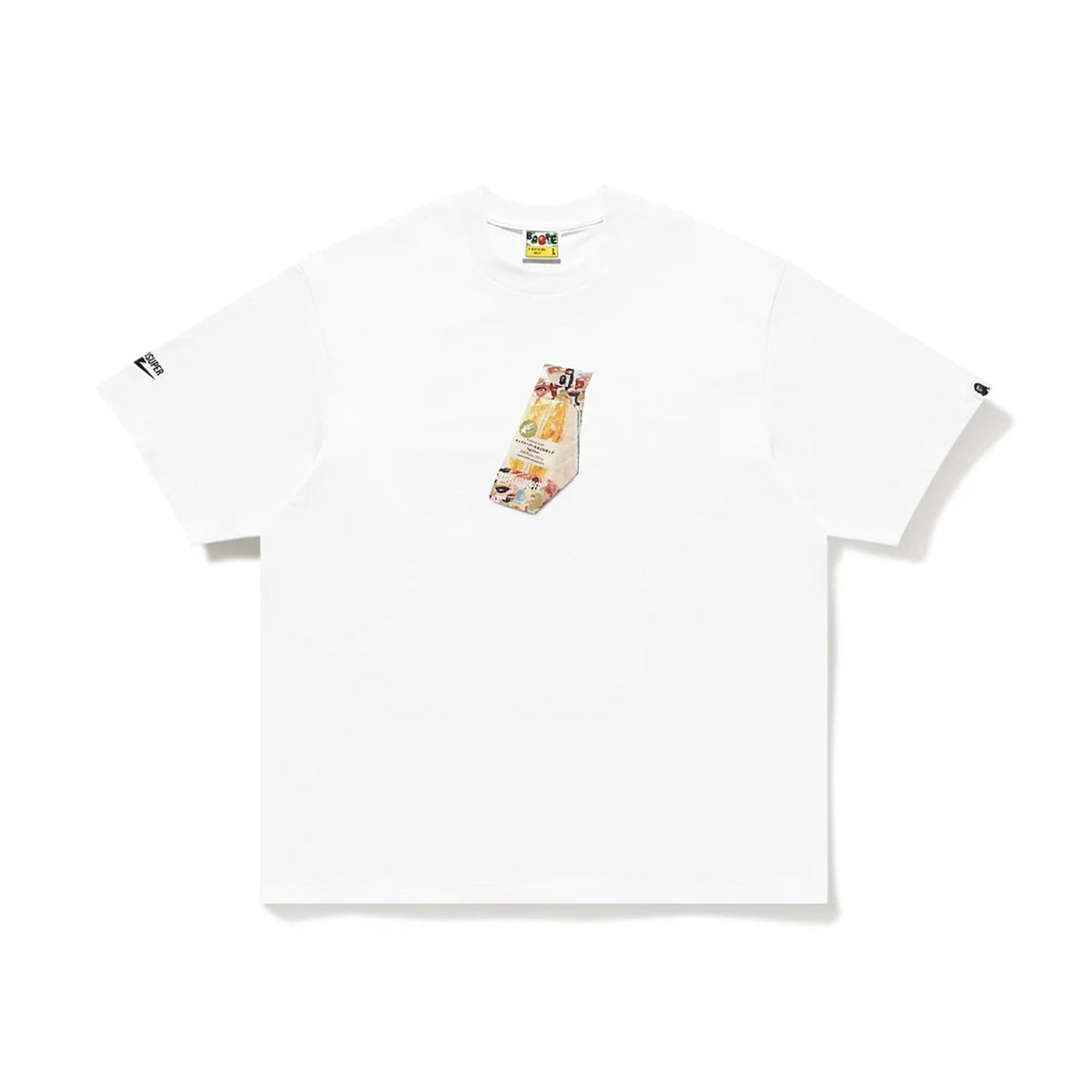 [WHITE] BAPE X KIDSUPER EGG SANDWICH TEE