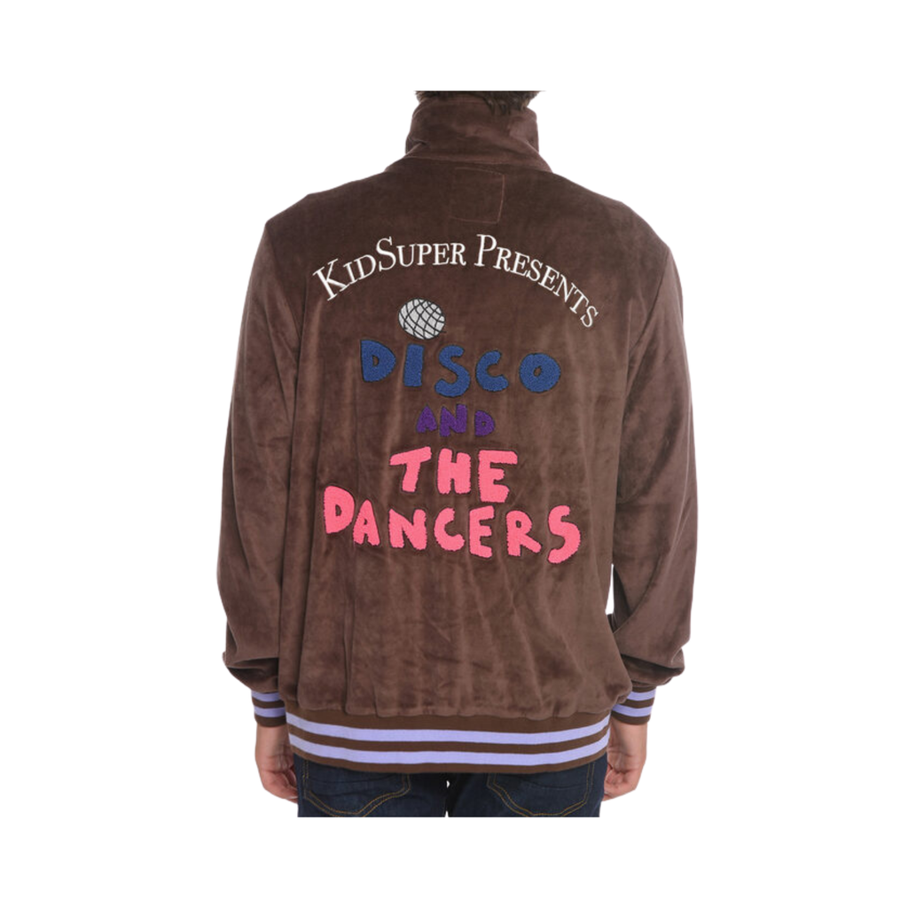 [Brown] Disco & the Dancers Velour Track Jacket