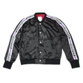 [BLACK] SATIN BOMBER