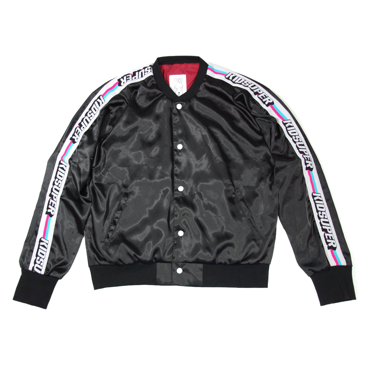 [BLACK] SATIN BOMBER