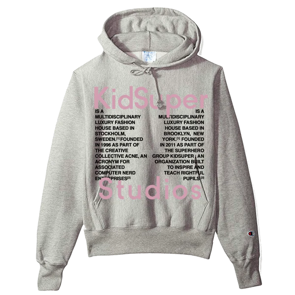[Grey] KIDSUPER STUDIOS PARIS HOODIE