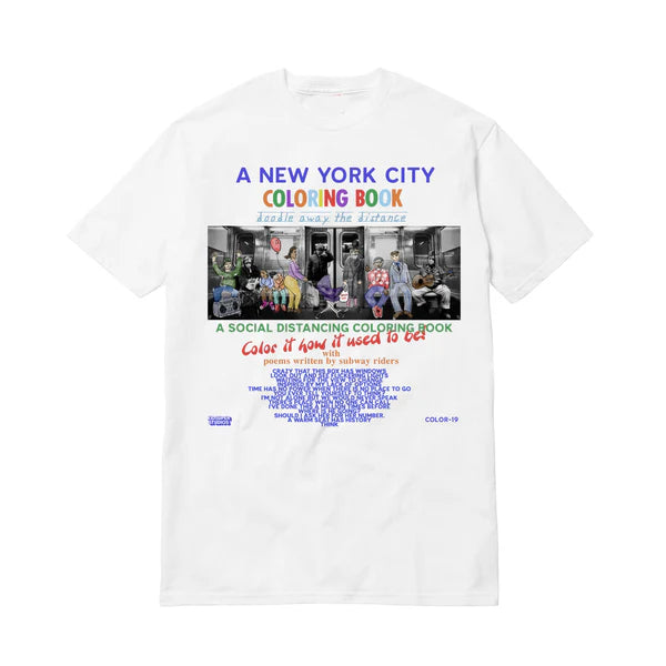 [WHITE] NYC COLORING BOOK TEE