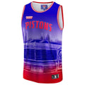 [White-Red] NBA X KIDSUPER Detriot Pistons Jersey
