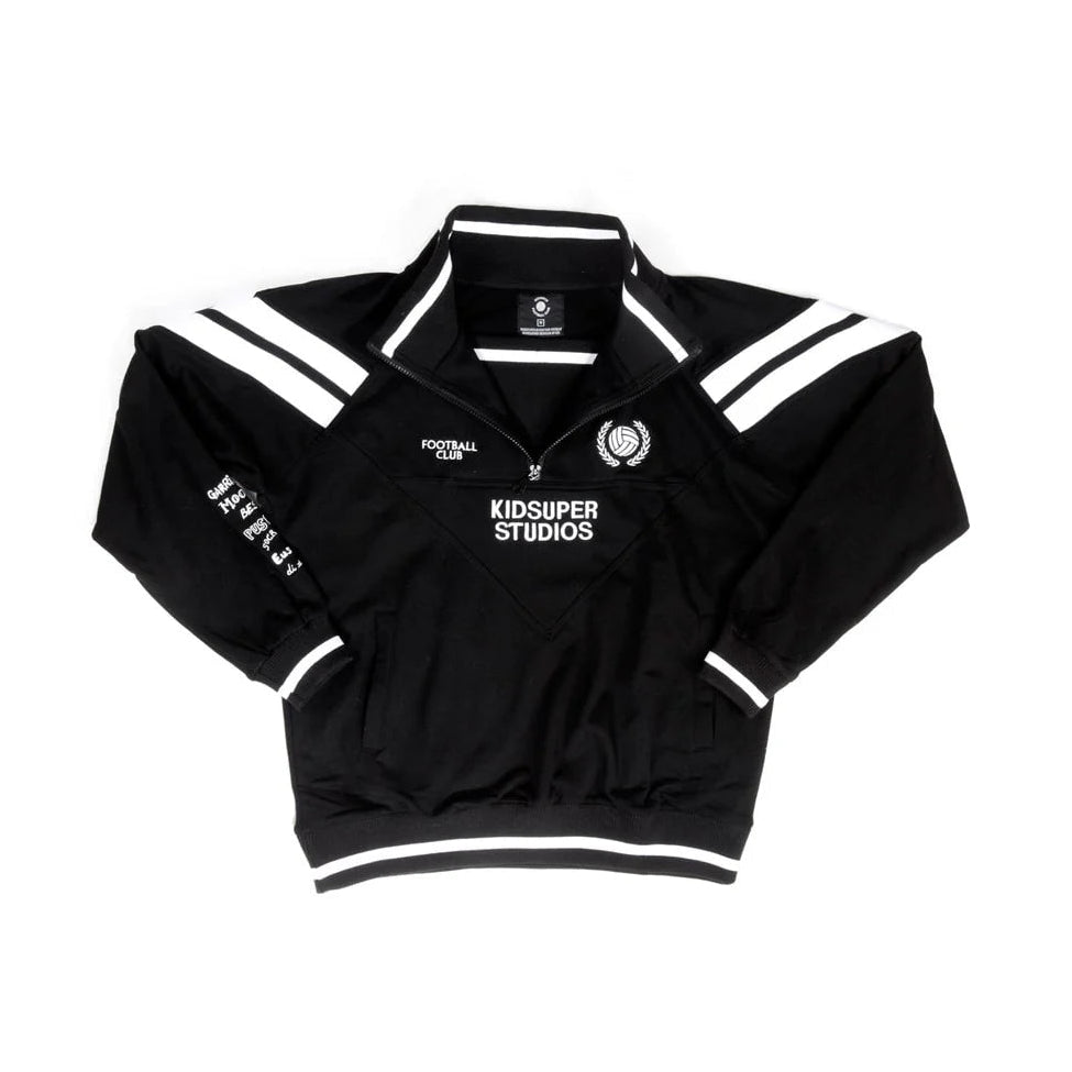 [BLACK] Football Club 1/4 Zip Pullover