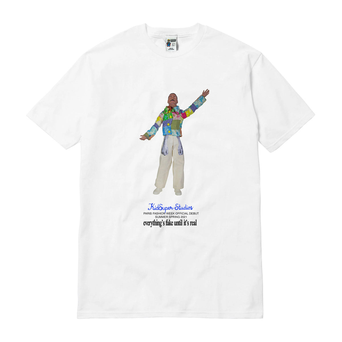 [WHITE] Everything's Fake FREDDIE MERCURY TEE