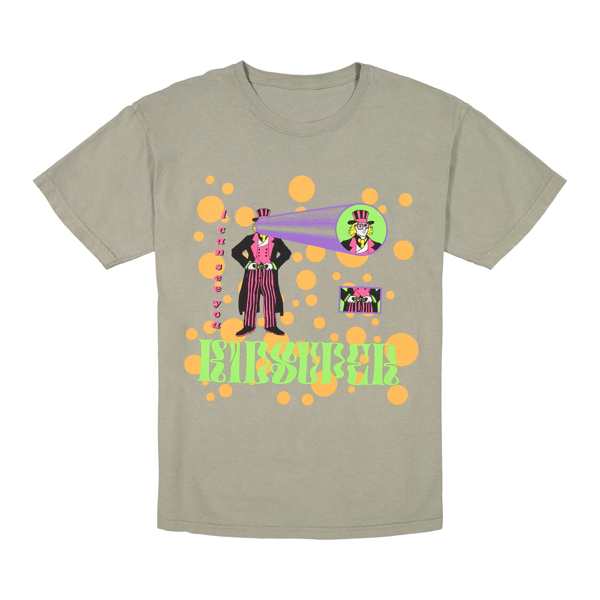 [GREEN/SHALE] I CAN SEE YOU TEE WITH FACE