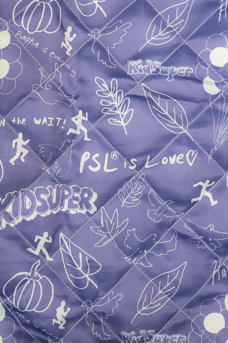 [MULTICOLOR] STARBUCKS PUMPKIN SPICE LATTE x KIDSUPER CLUB VARSITY JACKET