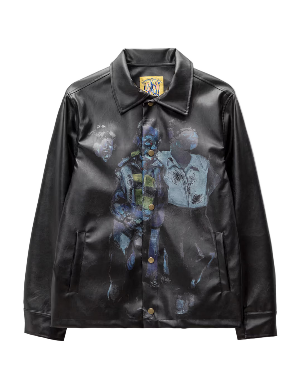[Black] Blue Street Hooligans Faux Leather Jacket