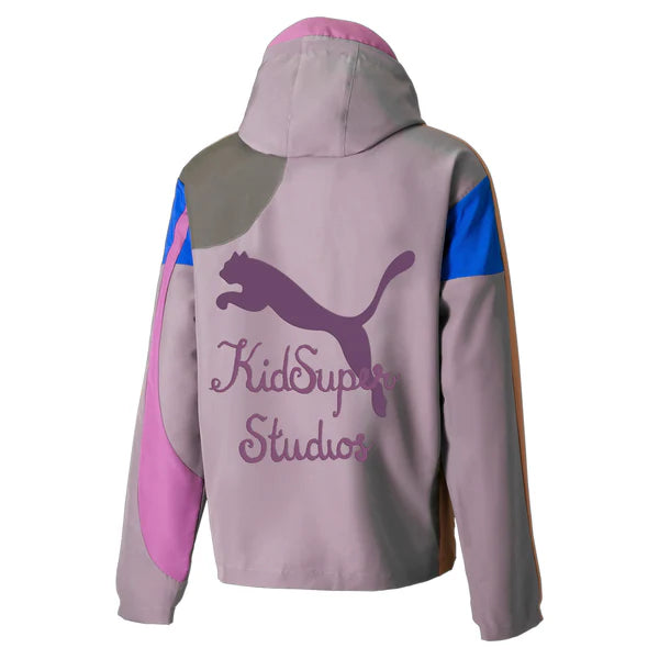[PURPLE-Grey] PUMA X KIDSUPER TRACK SHAPES JACKET