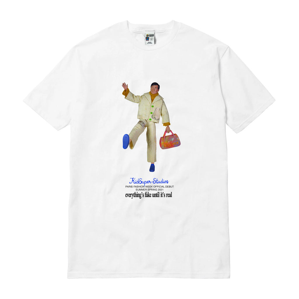 [WHITE] Everything's Fake JACKIE GLEASON TEE
