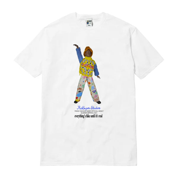 [WHITE] Everything's Fake MICHAEL JORDAN TEE