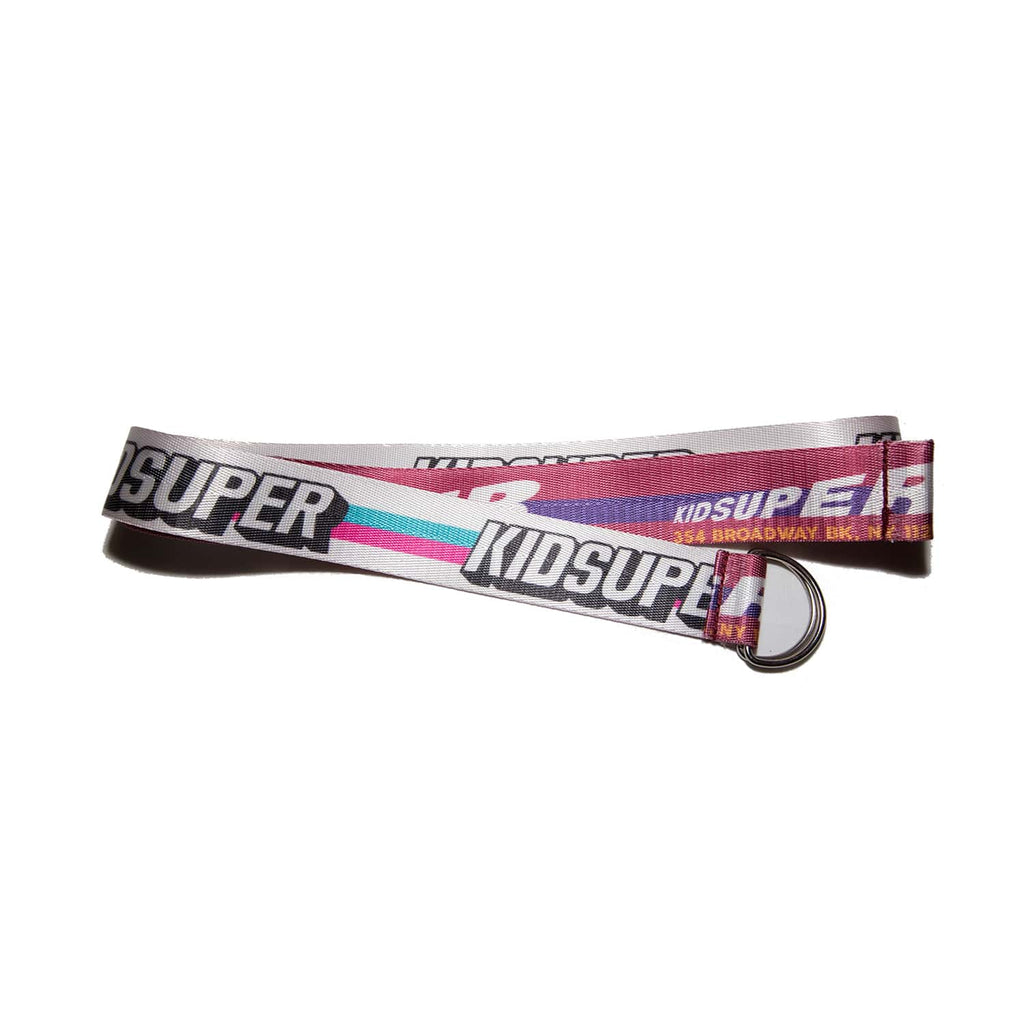 [Red-White] Kidsuper Brand Logo Belt