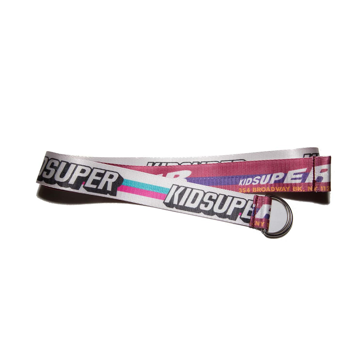 [Red-White] Kidsuper Brand Logo Belt