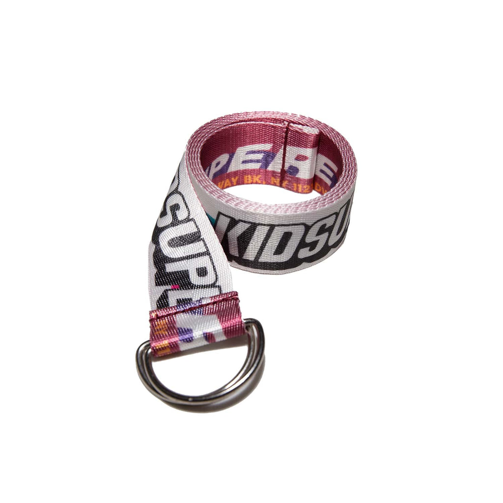 [Red-White] Kidsuper Brand Logo Belt