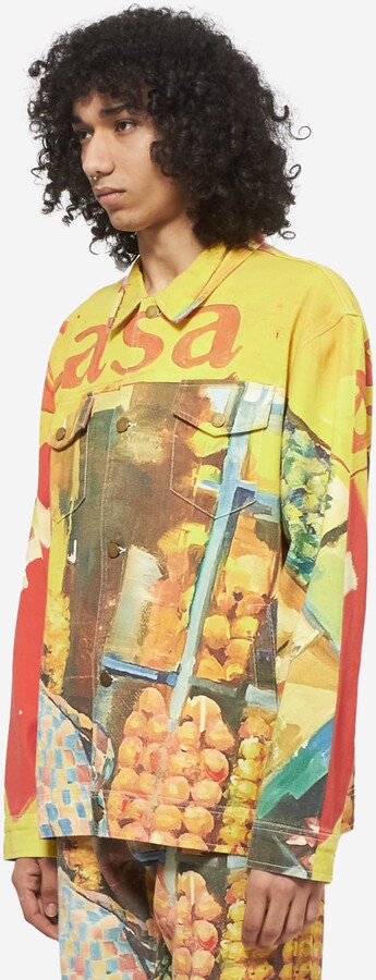 [Yellow-Multicolor] La Casa Full Print Jacket