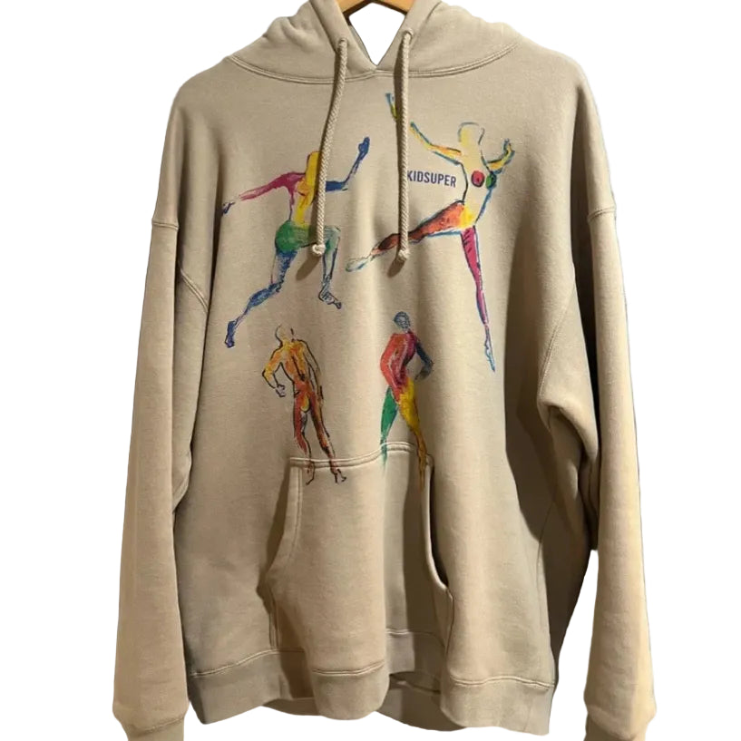 [BROWN] SKETCHED DANCERS HOODIE