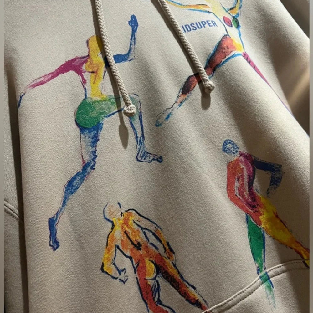 [BROWN] SKETCHED DANCERS HOODIE