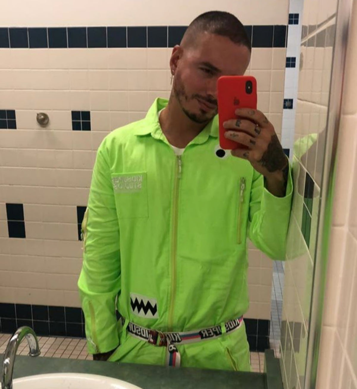 [Green] JBALVIN x KIDSUPER TOUR JUMPSUIT