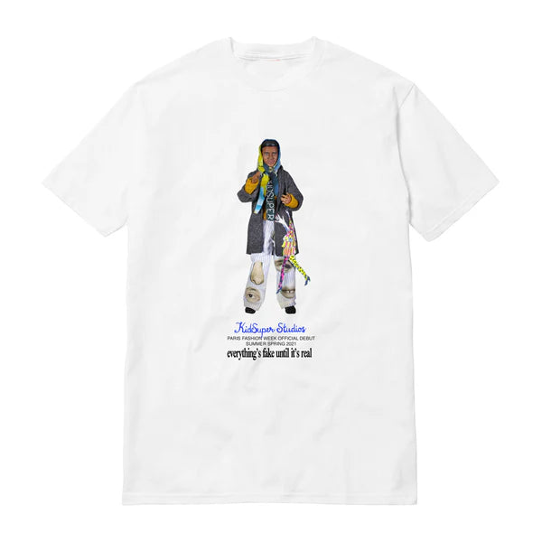[WHITE] Everything's Fake MUHAMMAD ALI TEE
