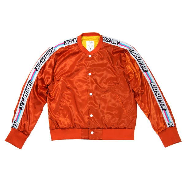 [ORANGE] SATIN BOMBER