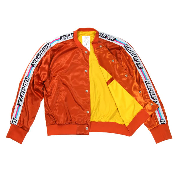[ORANGE] SATIN BOMBER