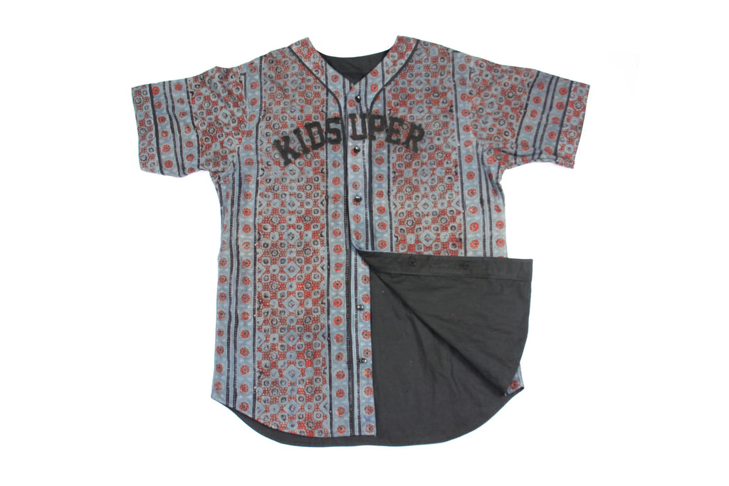 [MULTICOLOR] REVERSABLE KIDSUPER BUTTON DOWN 91 JERSEY