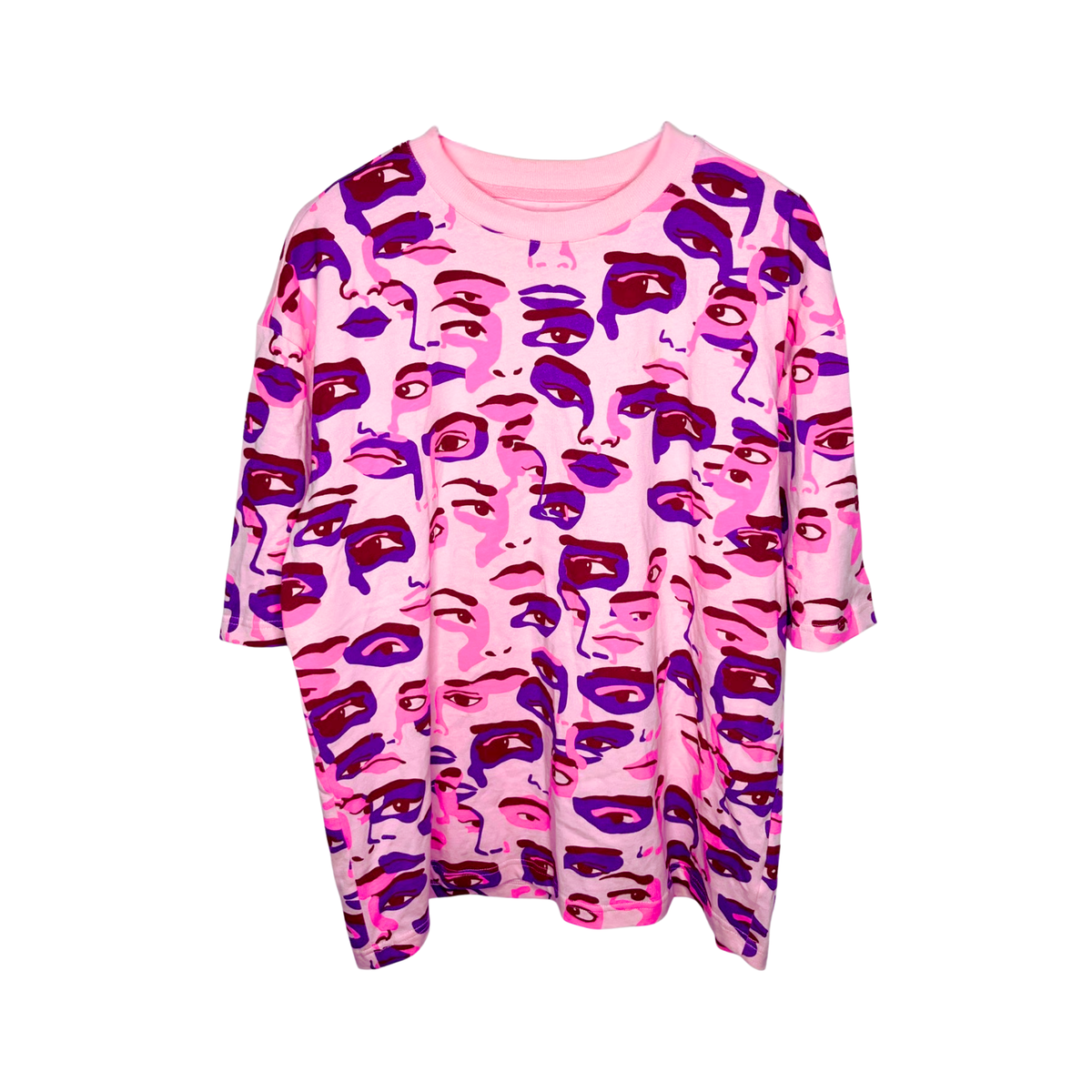 [PINK] FACE CAMO TEE