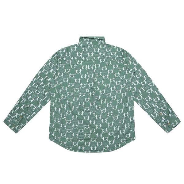 [GREEN] DANCING LADIES ORIGINAL BUTTON DOWN SHIRT