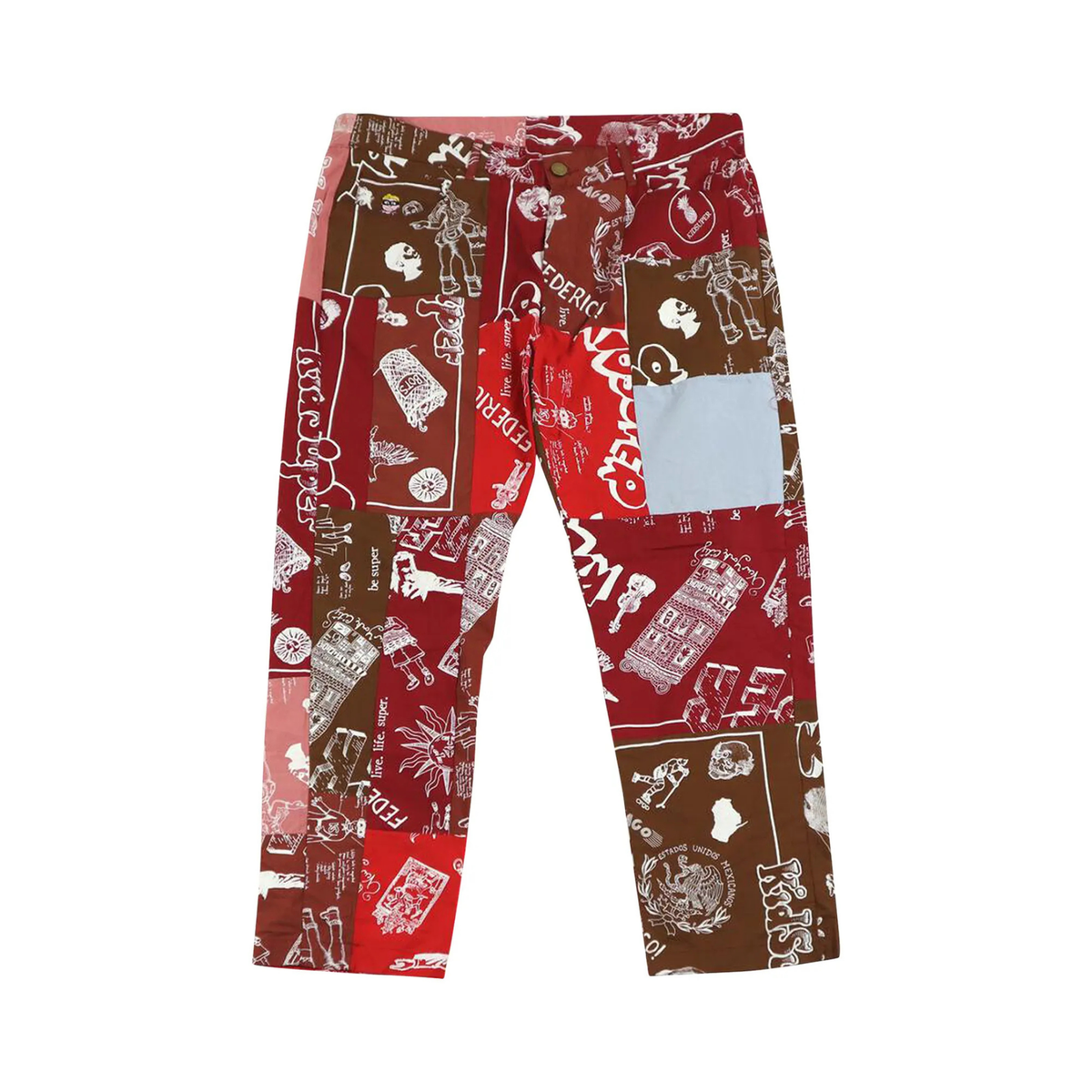 [Red] Super Patchwork Pant