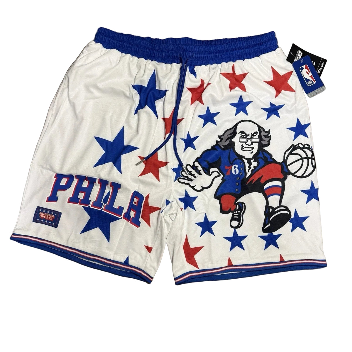 [PURPLE-MULTICOLOR] NBA X KIDSUPE Philadelphia 76'ers Shorts