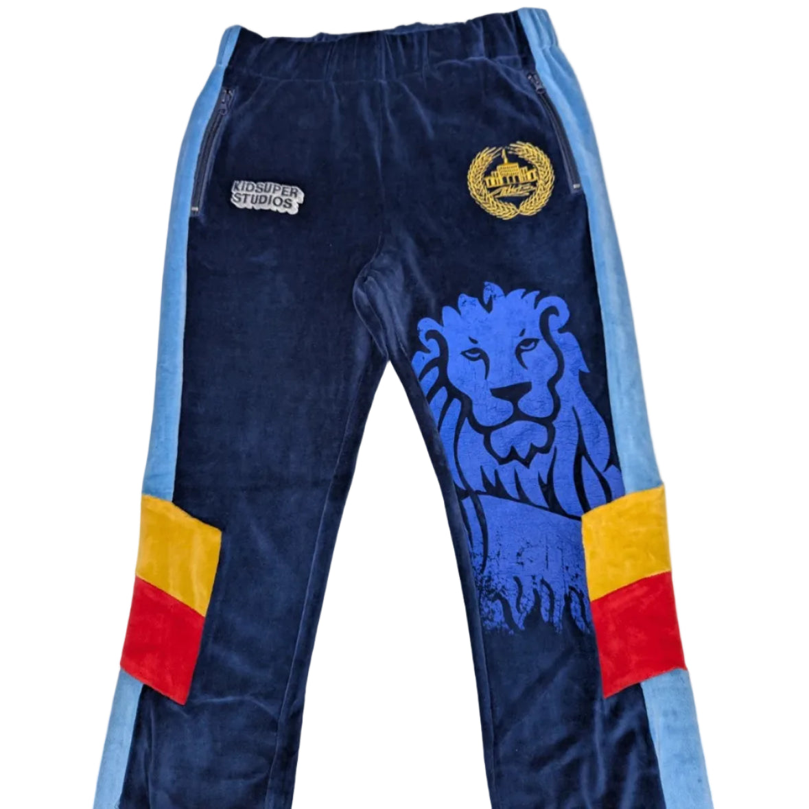 [BLUE-RED-YELLOW] Modelo x KidSuper “Fighting Spirit” Track Pant