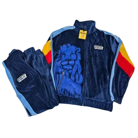 [BLUE-RED-YELLOW] Modelo x KidSuper “Fighting Spirit” Track Jacket