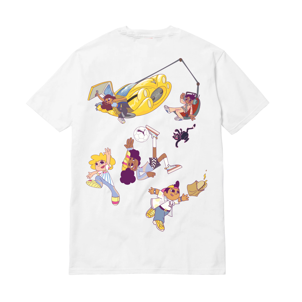 [WHITE] SCRAMS CHARACTER TEE