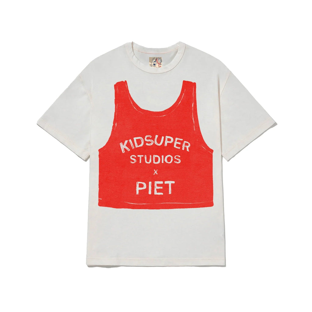 [White] Piet Pinnie X KidSuper Tee