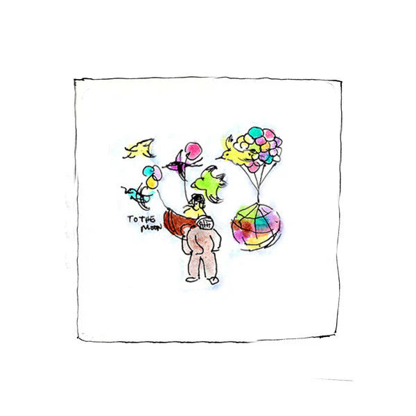 [MULTICOLOR] TO THE MOON TEE