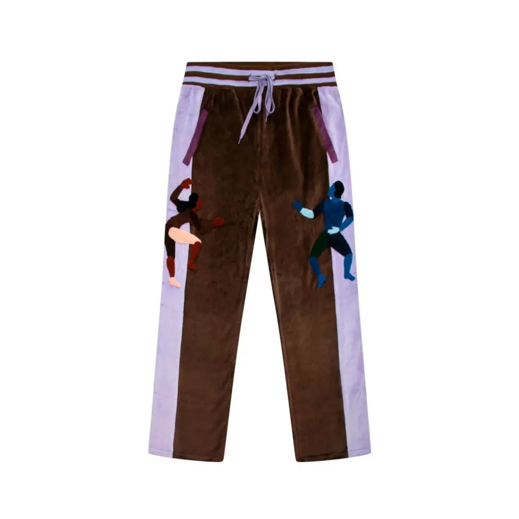 [Brown] Disco & the Dancers Velour Track Pant