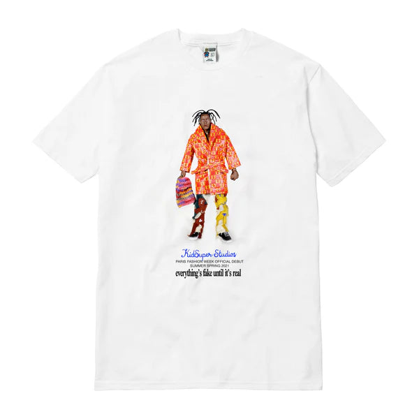 [WHITE] Everything's Fake TRAVIS SCOTT TEE